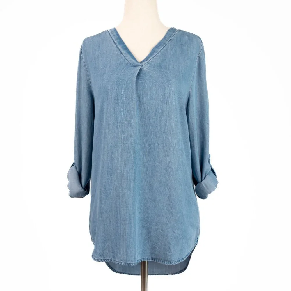 Stitch Fix - XS Chambray Top - Picture 2 of 7